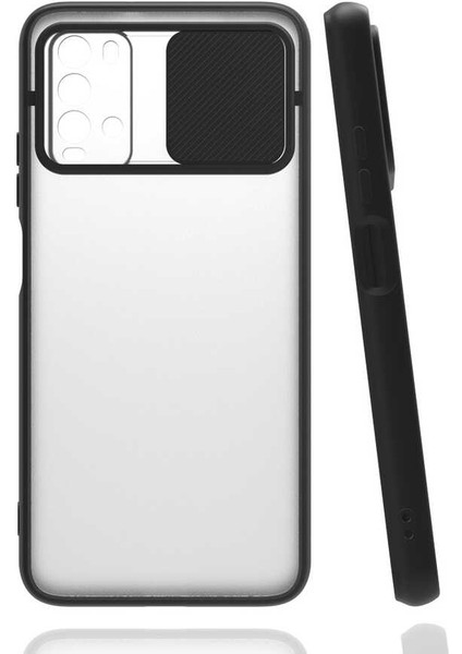 Xiaomi Poco M3 Kılıf Kamera Lens Korumalı Sürgülü Slayt Kılıf