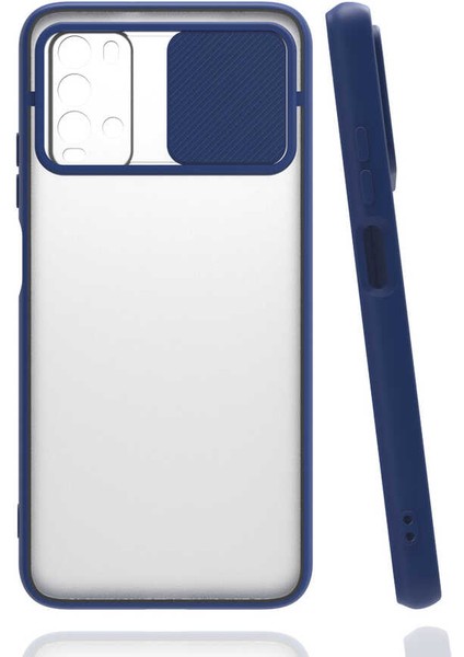 Xiaomi Poco M3 Kılıf Kamera Lens Korumalı Sürgülü Slayt Kılıf