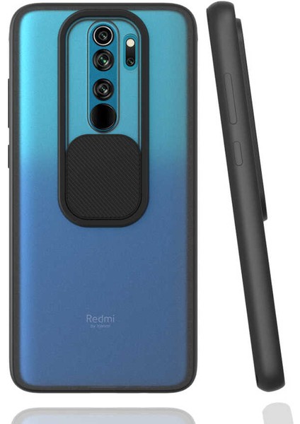 Xiaomi Redmi Note 8 Pro Kılıf Kamera Lens Korumalı Sürgülü Slayt Kılıf
