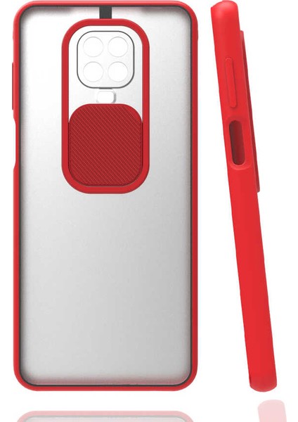 Xiaomi Redmi Note 9s Kılıf Kamera Lens Korumalı Sürgülü Slayt Kılıf