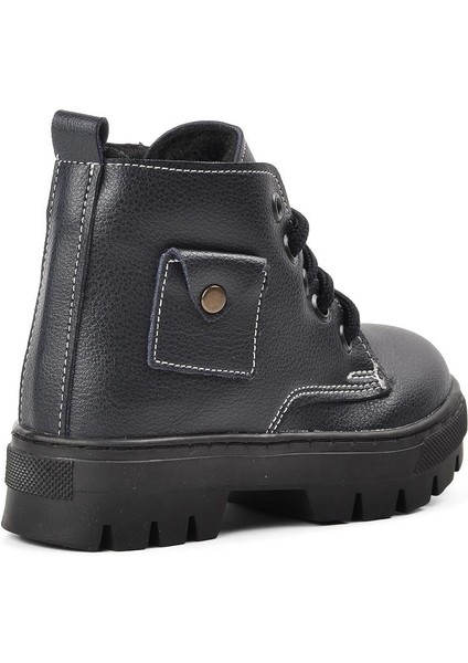 Arz 2301003-P Lacivert Içi Kürklü Fermuarlı Çocuk Bot fırsatları