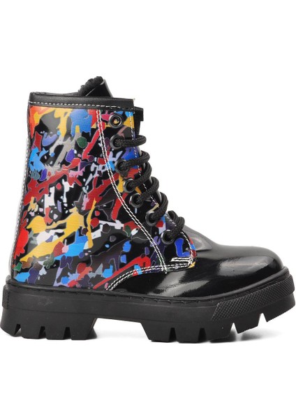 Arz Siyah Rugan Içi Kürklü Fermuarlı Çocuk Bot fiyatları