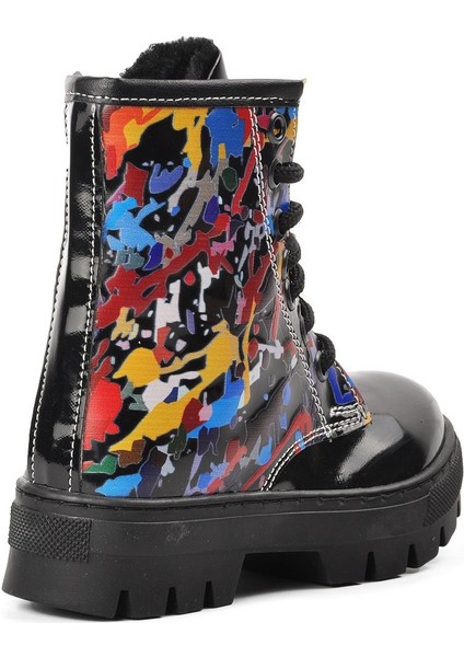 Arz Siyah Rugan Içi Kürklü Fermuarlı Çocuk Bot fırsatları