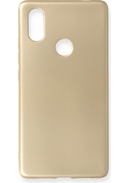 Xiaomi Mi 8 Se Kılıf Premium Rubber Silikon - Gold