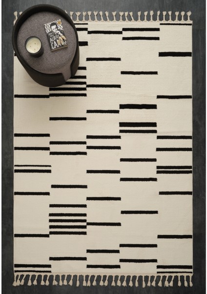 7/24 Dört Mevsim Blanca 160X230 cm Salon Mutfak Halısı Yolluk Kilim