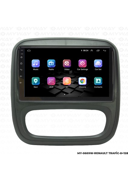 Renault Trafıc Android Carplay Multimedya Navigasyon Ekran Teyp 8GB+128GB