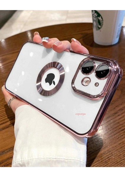 iPhone 11 Uyumlu Köşeleri Renkli Şeffaf Kamera Korumalı Silikon Luxury Telefon Kılıfı