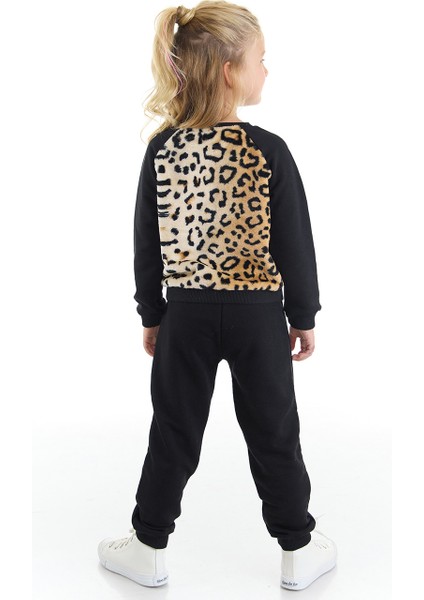 Peluş Leopar Kız Çocuk Eşofman Takım fiyatları