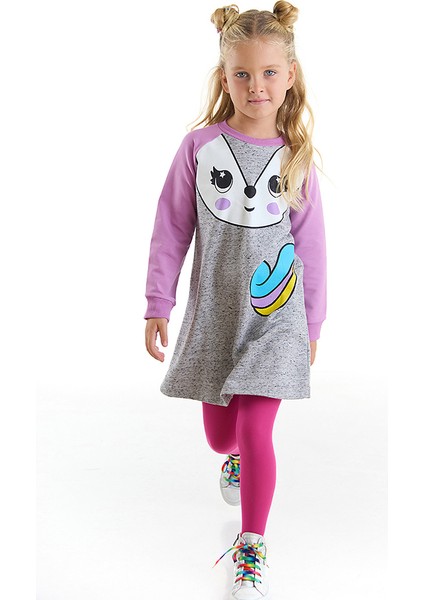 Unicorn Fox Kız Çocuk Elbise