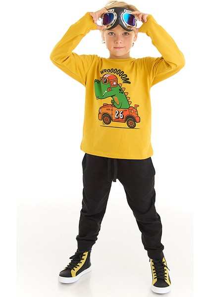 Yarışçı Timsah Erkek Çocuk T-Shirt Pantolon Takım