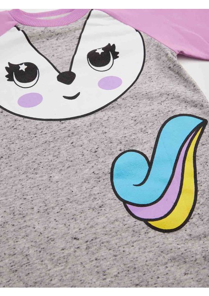 Unicorn Fox Kız Çocuk Elbise