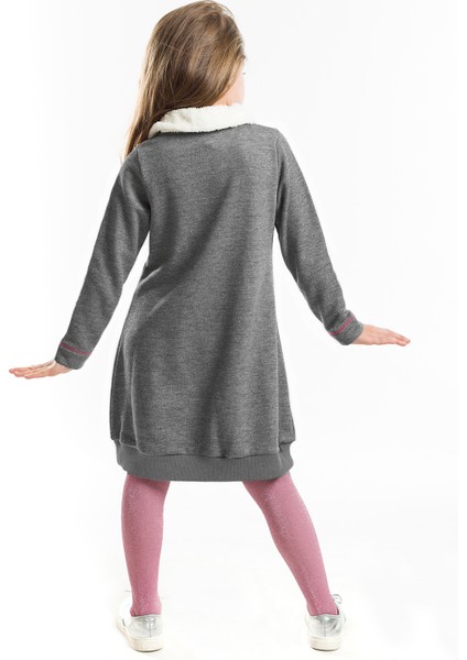 Şal Yaka Kedi Cepli Kız Çocuk Elbise fiyatları