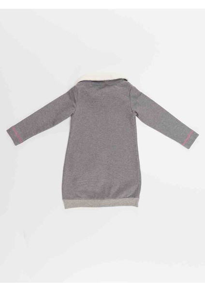 Şal Yaka Kedi Cepli Kız Çocuk Elbise fırsatları