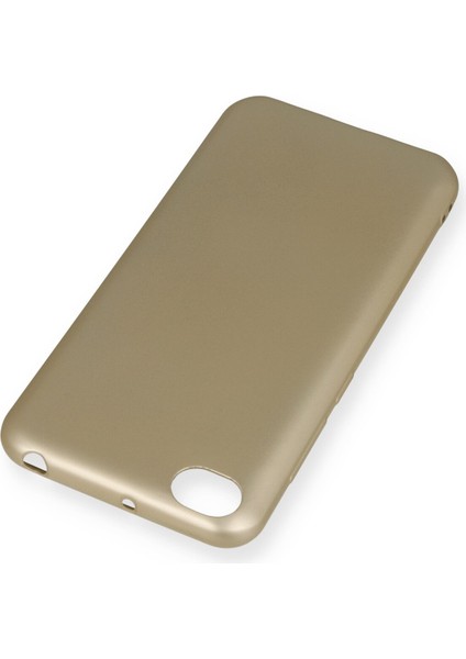 Xiaomi Redmi Go Kılıf Premium Rubber Silikon - Gold