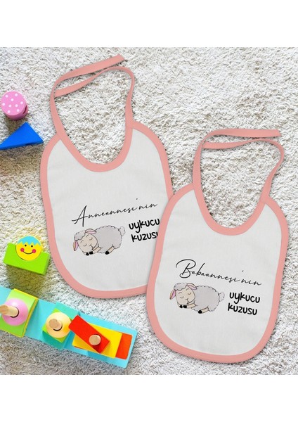 Kids Anneanne ve Babaanne Tasarımlı 2’li Pembe Mama Önlüğü-1 fiyatları