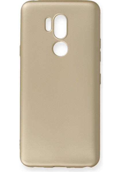 Lg G7 Thinq Kılıf Premium Rubber Silikon - Gold