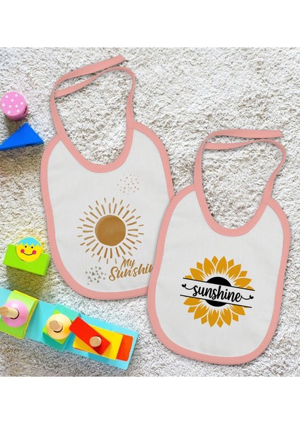 Kids Sunshine Tasarımlı 2’li Pembe Mama Önlüğü-1 fiyatları