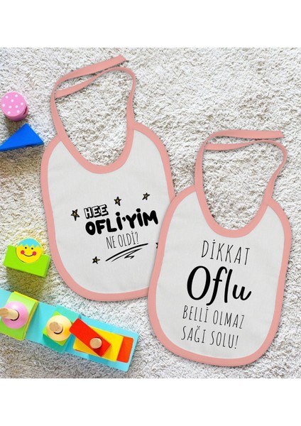 Kids Oflu Tasarımlı 2’li Pembe Mama Önlüğü-1 fiyatları
