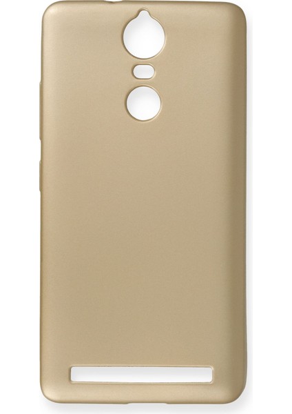 Lenovo K5 Note Kılıf Premium Rubber Silikon - Gold