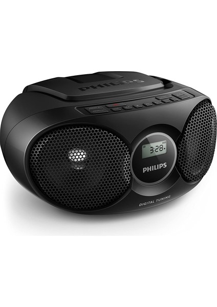 Audio Taşınabilir CD Çalar / Fm Radyo, Dinamik Bas Kuvvetlendirme, Ses Girişi / CD Radyo Philips AZ215B/12 Siyah