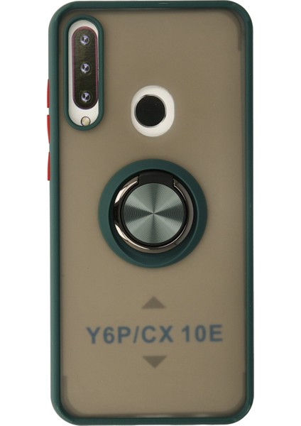 Huawei Y6P Kılıf Montreal Yüzüklü Silikon Kapak - Yeşil 300099 fiyatları
