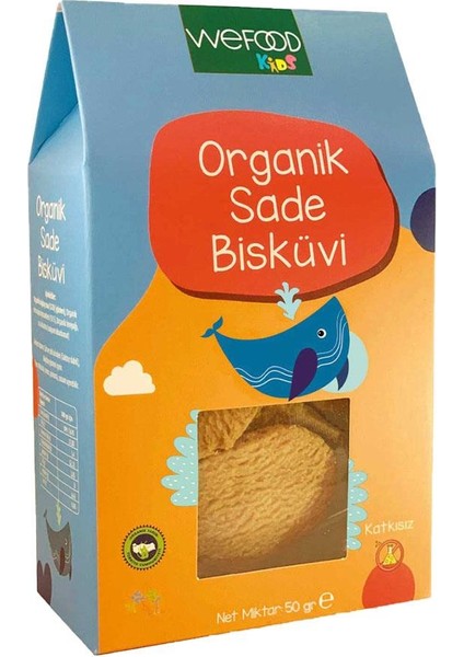 Kids Organik Tereyağlı Sade Bisküvi 50 gr