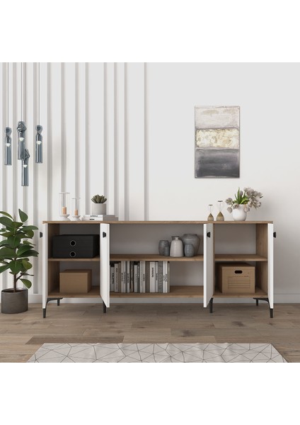 Eylül Modern Konsol 180 cm Sepet-Beyaz fiyatları
