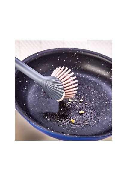 Silikon Başlıklı Bulaşık Yıkama ve Lavabo Temizleme Mutfak Tezgah Fırçası Pudra fiyatları