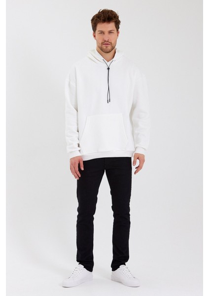 3 Iplik Oversize Kapşonlu Sweatshirt fırsatları