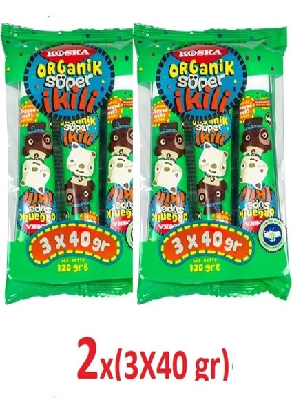 Tüp Organik Süper İkili Tahin Pekmez Karışımı 2 x 120 gr