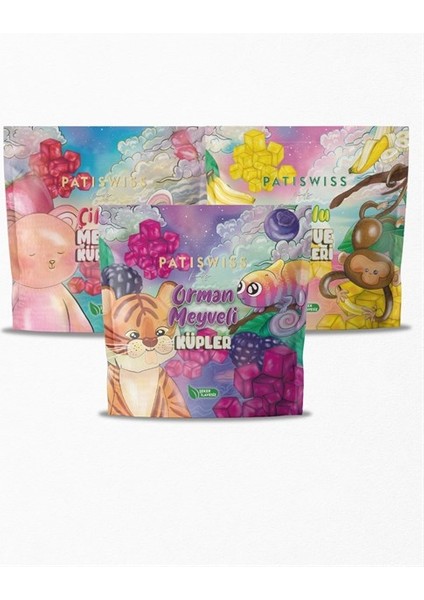 Karışık Meyve Küpleri 56g x 3 Adet