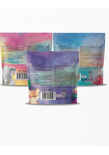 Karışık Meyve Küpleri 56g x 3 Adet fiyatları