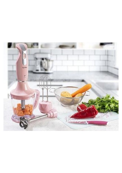 Pembe-Gri Multi Blender Set