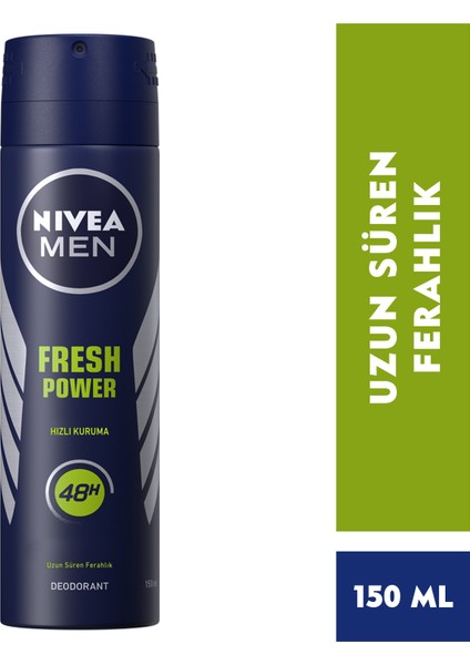 Men Erkek Sprey Deodorant Fresh Power 150ml