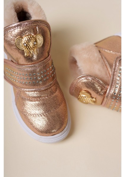 Kürklü Cırtı Taşlı Çocuk Bot indirimleri