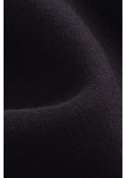 Çizgiler Minimal Baskili Kapüşonlu Üç iplik Sweatshirt Oversize Hoodie indirimleri