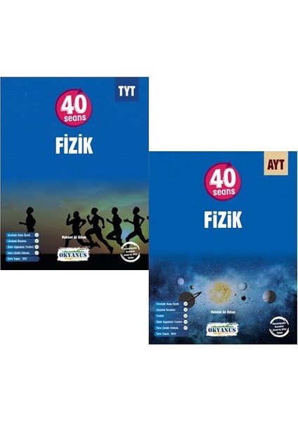 TYT 40 Seans Fizik - AYT 40 Seans Fizik Konu Anlatımlı Soru Bankası Set