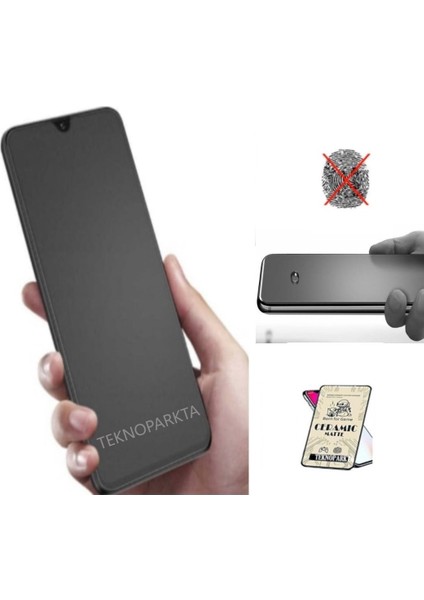 Tcl 20R Ekran Koruyucu Mat Seramik Tam Kaplayan Esnek Cam Nano Ekran