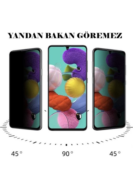 Samsung A53 Mat Hayalet Privacy Tam Kaplayan Cam Seramik Nano Ekran Koruyucu