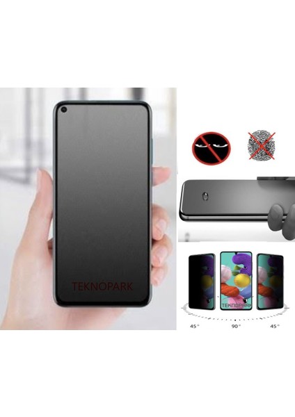 Oppo Reno 6 Lite Mat Hayalet Privacy Cam Seramik Nano Ekran Koruyucu