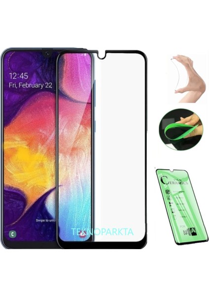 Infinix Hot 8 Ekran Koruyucu Seramik Nano Cam Esnek Tam Kaplayan  Ekran