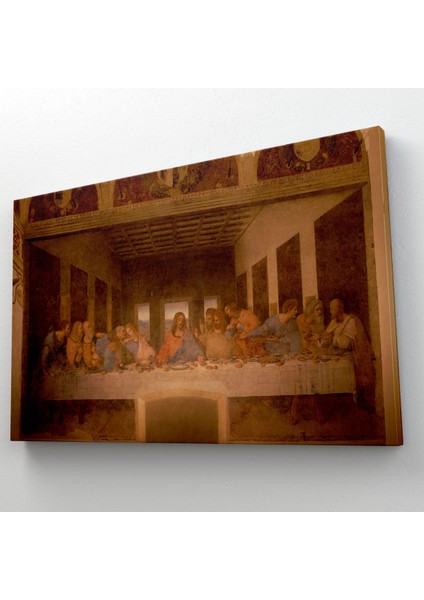 Da Vinci'nin Son Akşam Yemeği Kanvas Tablo ( Üç Parça )