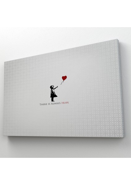 Banksy Kırmızı Balonlu Kızın'ın Her Zaman Umut Vardır Yazılı Tablosu ( Tek Parça ) fırsatları