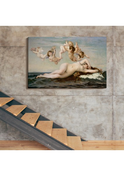 Alexandre Cabanel'in Venüsün Doğuşu Isimli Eseri Kanvas Tablo, The Birth Of Venus ( Tek Parça )