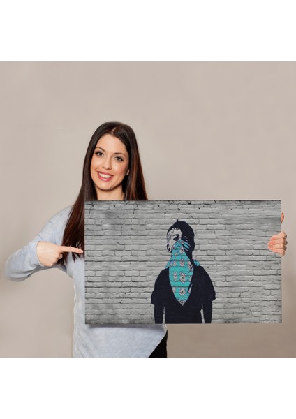 Bansky Anarşist Çocuk Kanvas Tablosu ( Üç Parça ) indirimleri