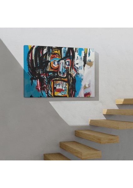 Lilafil Jean Michel Basquiat'in Untitled Kafatası Kanvas Tablo ( Tek Parça )