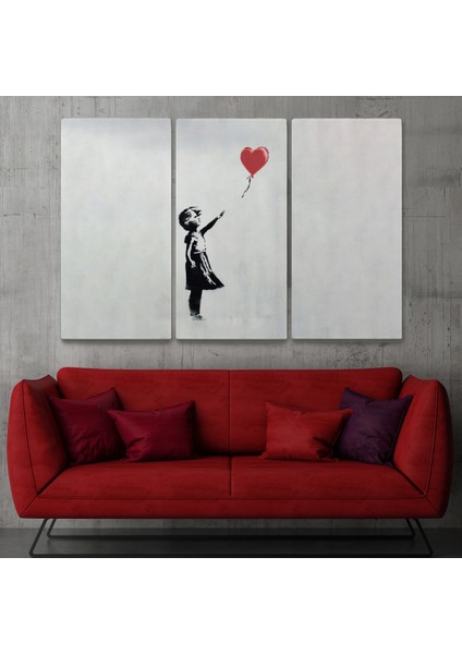 Banksy Kırmızı Balonu Uçup Giden Kız Kanvas Tablosu fiyatları