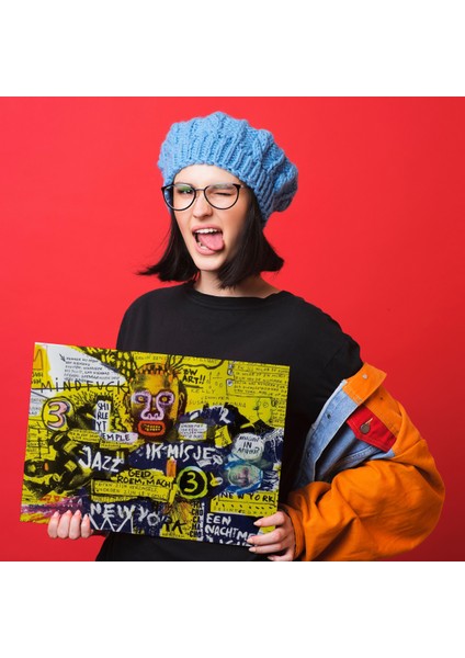 Jean Michel Basquiat Şehir Sanatı Kanvas Tablo ( Üç Parça ) indirimleri