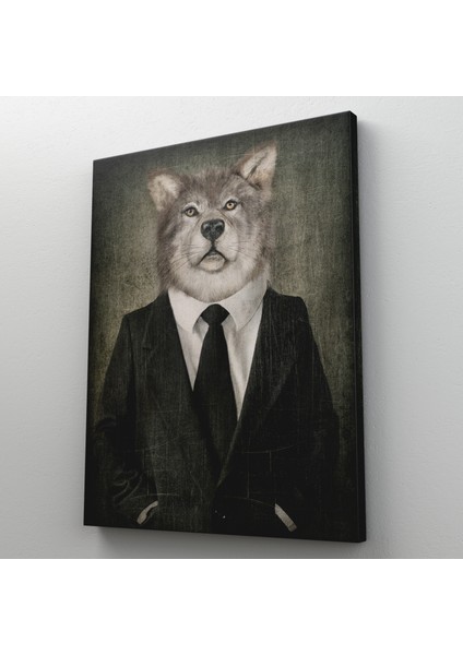 Köpek Kafalı Insan Kanvas Tablo fiyatları