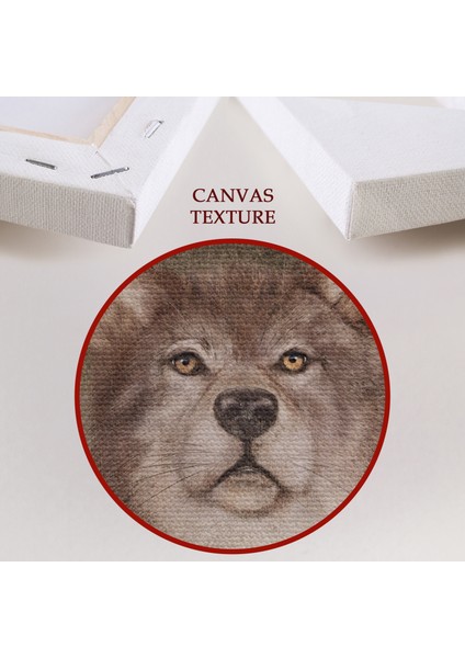 Köpek Kafalı Insan Kanvas Tablo indirimleri